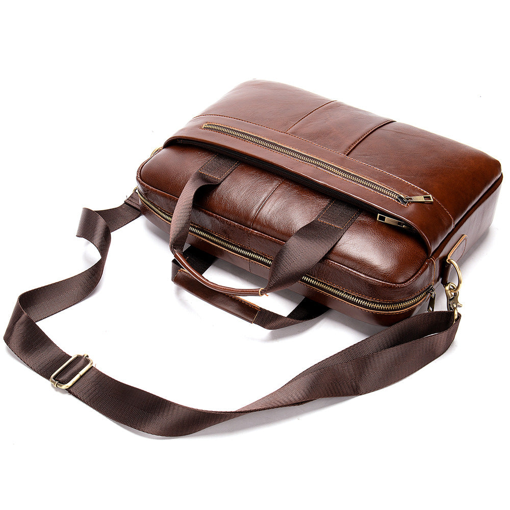 Men's Leather Business Briefcase
