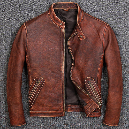 Cow Hide Leather Jacket