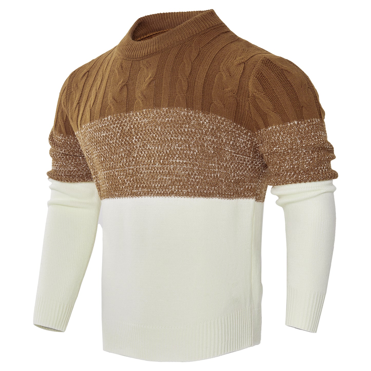 Men's Block Colour Knitted Sweater