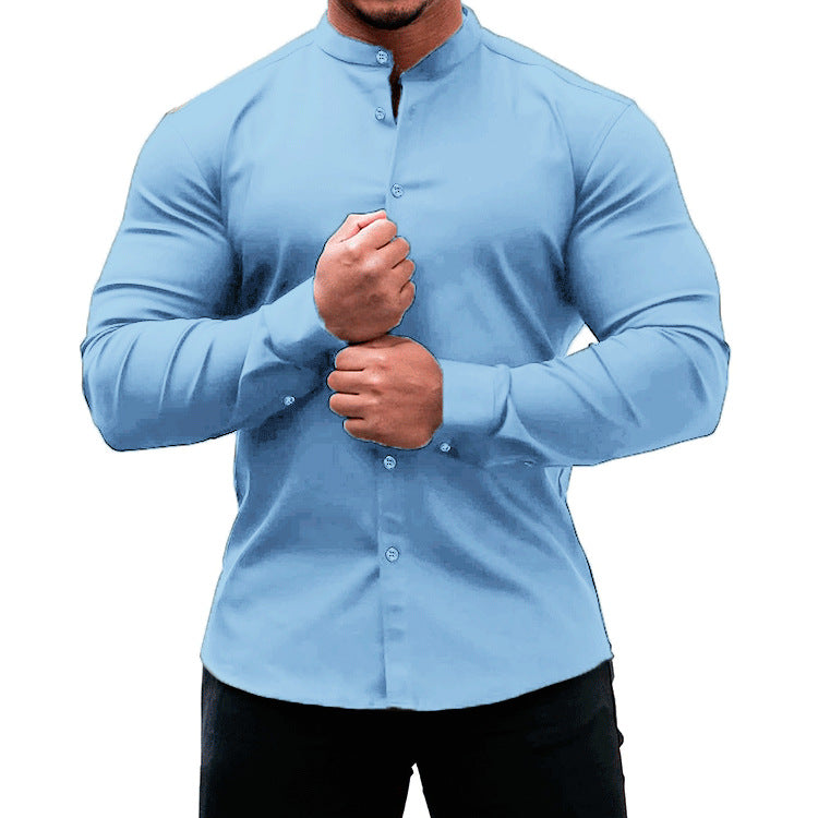 Men's Casual Long-Sleeve Button Down Shirt